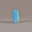 Side view of 4" circle acrylic embedment with cast medical stent