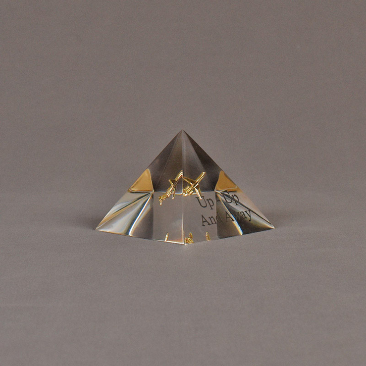 Array Pyramid Acrylic Embedment | USAcrylicAwards.com