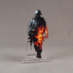 Front view of 36 Square Inch Value Series LaserCut™ Acrylic Award with custom shape of soldier and text Battlefield Bad Company 2.